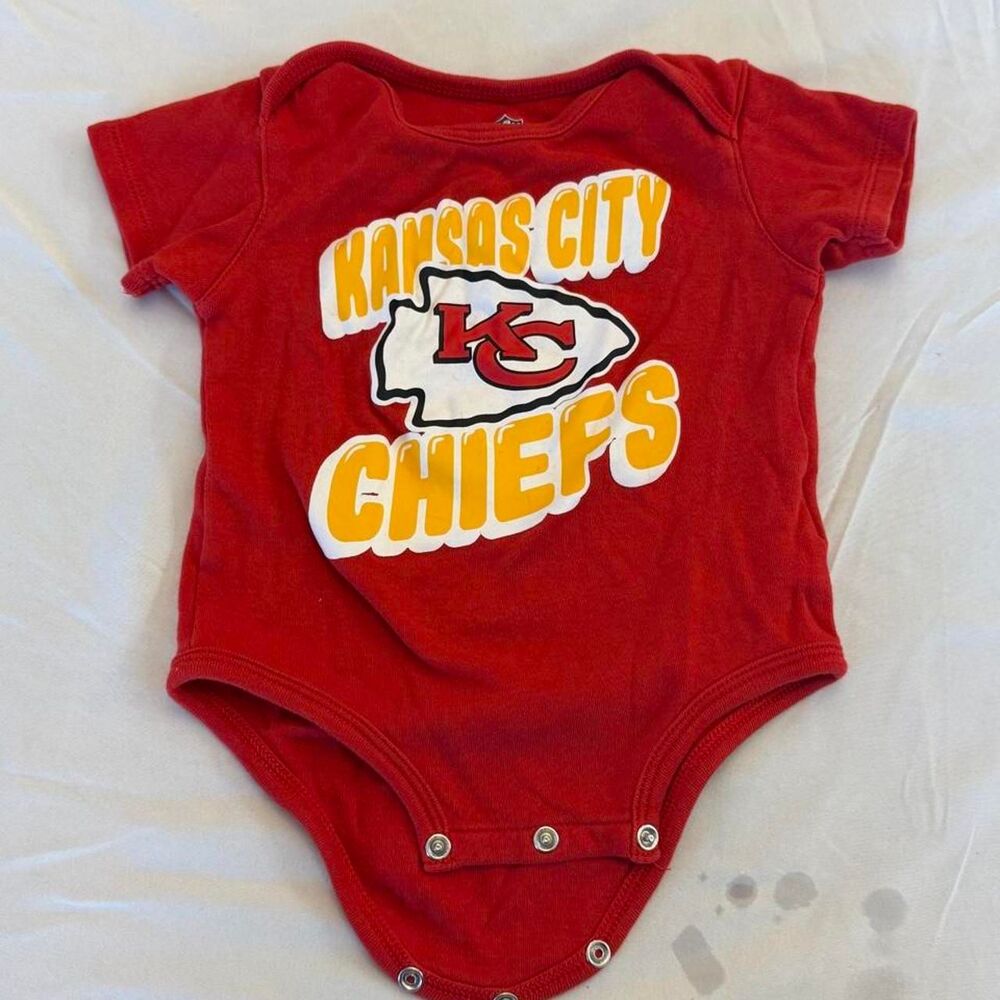 Nfl Red and Burgundy Sleepsuits-babygrows